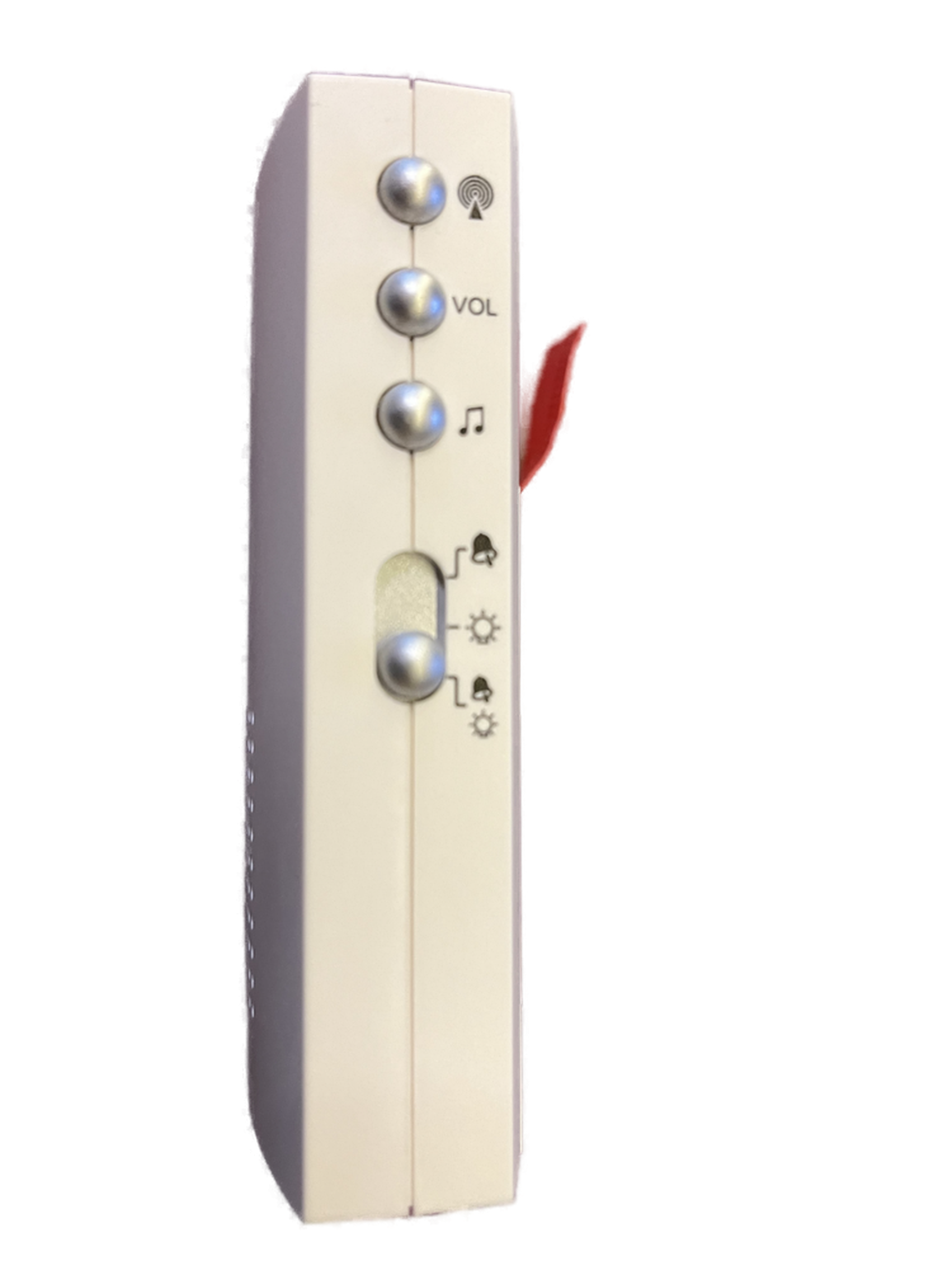 1a. Startset Batterien-Funkgong Modell FB36 Weiß mit Funksender-Platine: 150m Reichweite, 36 Melodien