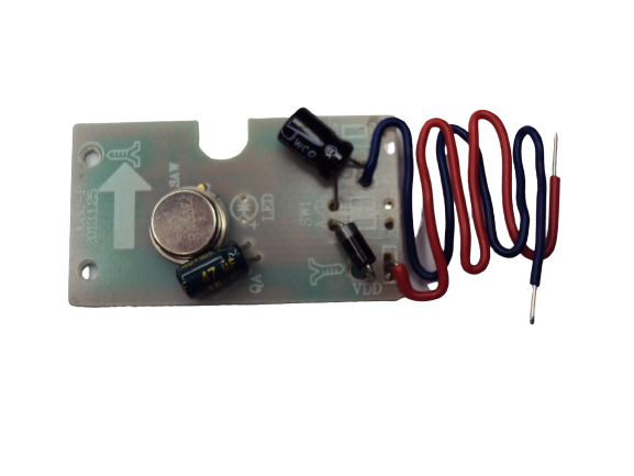 4a. Startset Batterie-Funkgong Modell FB36 Schwarz mit Funksender-Platine: 150m Reichweite, 36 Melodien
